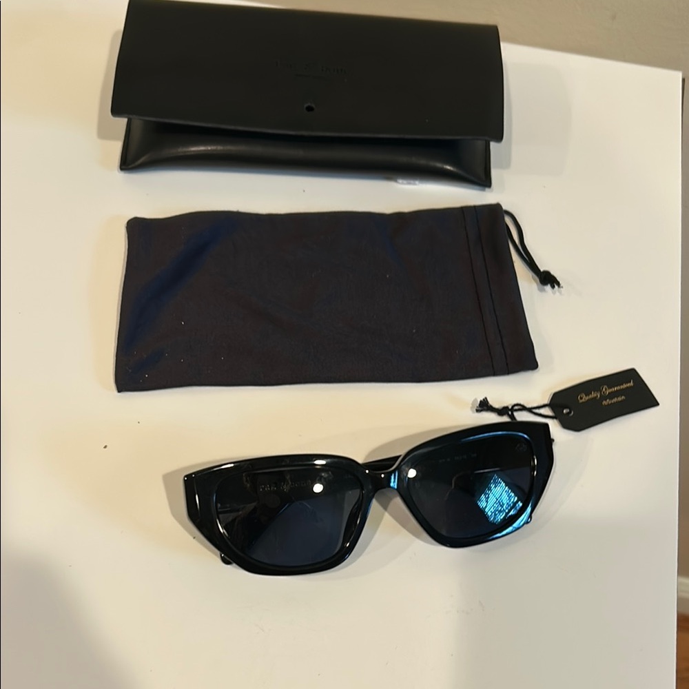 Rag & Bone Black Modern Sunglasses